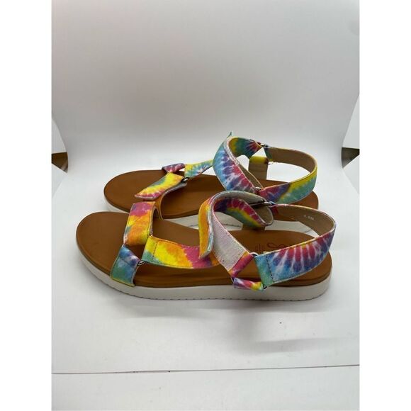 JELLYPOP RAINBOW TYD DYE QUESTS SANDALS
WOMENS Size 8.5 - Picture 3 of 12